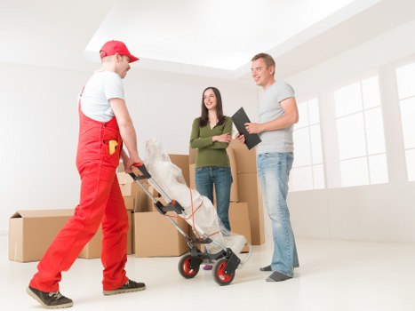 Local removal van service helping with a flat move in Uxbridge