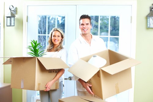 Van loading furniture for a small move in the Uxbridge area