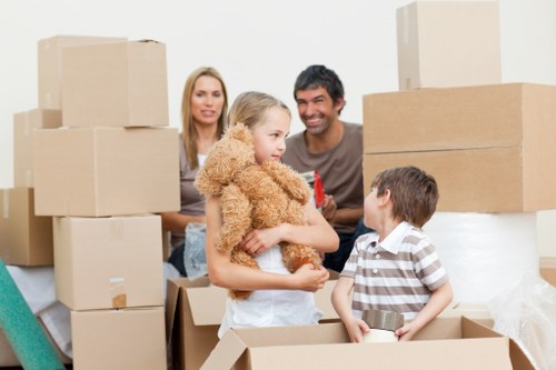 Mover reviewing safety procedures before a relocation job